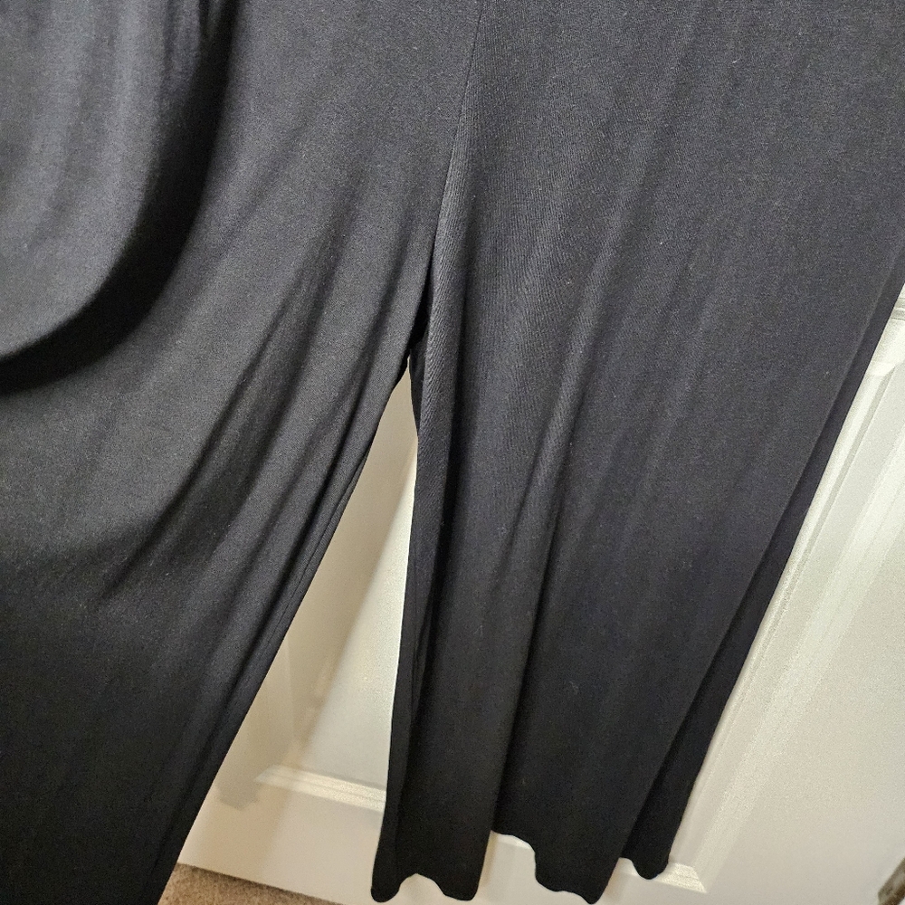 BomBom Women's Black Wide Leg Jumpsuit Size S Side Pockets Neutral Minimalist - Picture 6 of 12